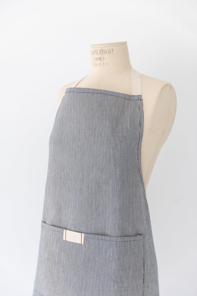 Railroad stripe full bistro deals apron