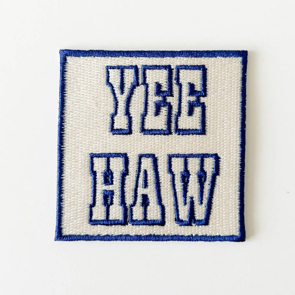 Navy Yee Haw Patch