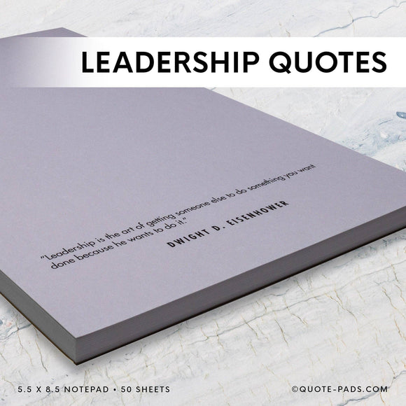 50 Leadership Quotes Notepad