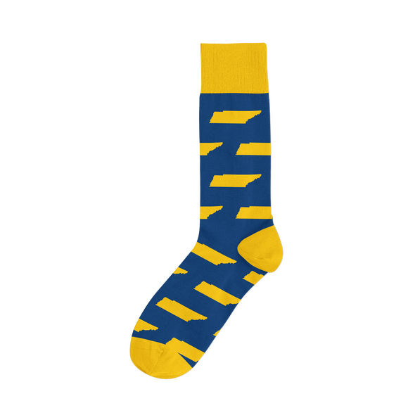 Tennessee TN Blue/Gold Socks