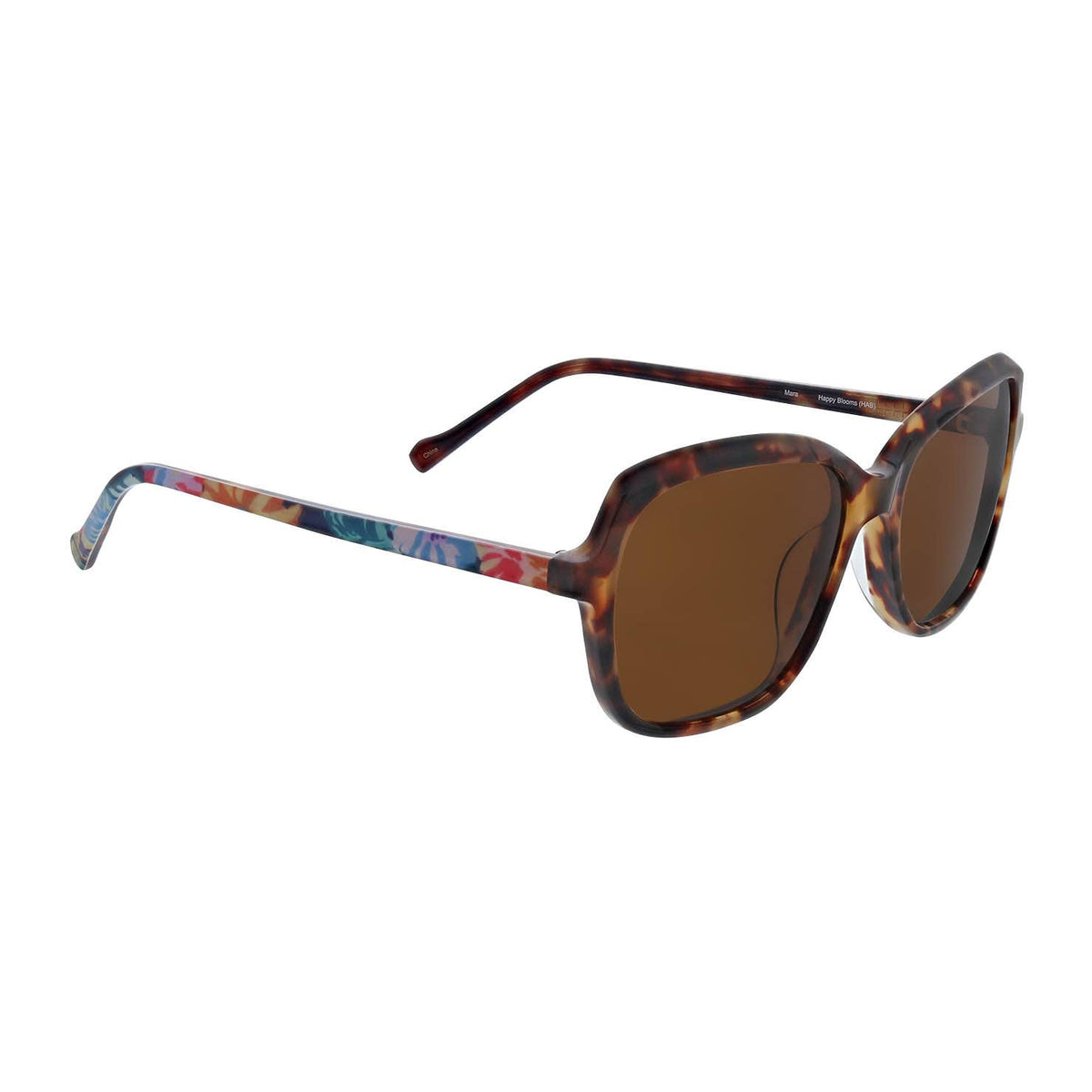 Vera Bradley Mara Sunglasses Happy Blooms Polarized Vera Bradley Lillian Polarized Sunglasses Oversized in Black  main image 4