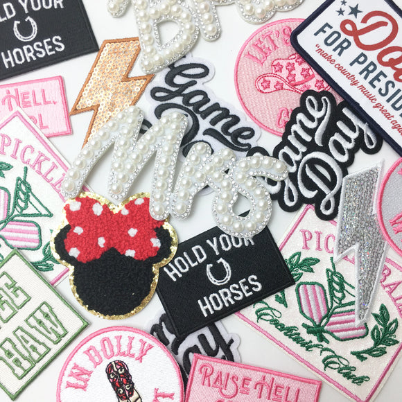 HAT BAR PATCHES + CHAINS + PINS