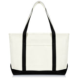 23" Premium 24 oz. Cotton Canvas Shopping Tote Bag