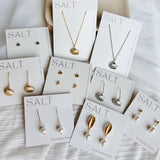 COASTAL STUD SETS | 18k gold | seashell & starfish earrings