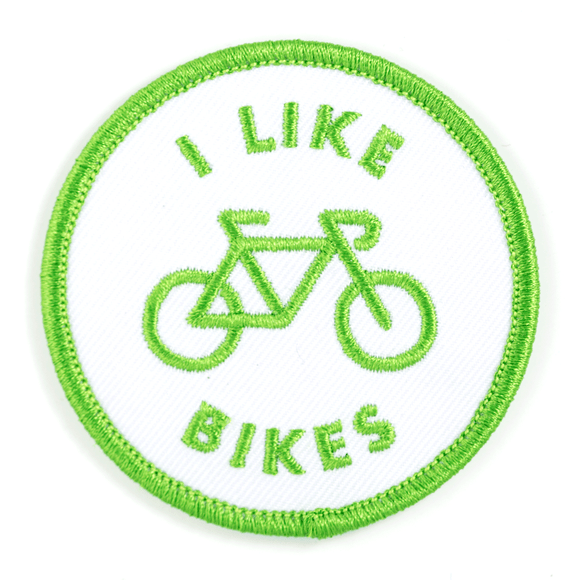 I Like Bikes Embroidered Patch