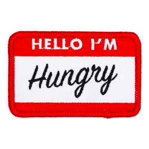 Hello I'm Hungry Embroidered Patch