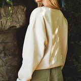 NASHVILLE Mid Length Sweatshirt White Heather