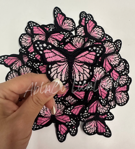 3” light pink butterfly patch