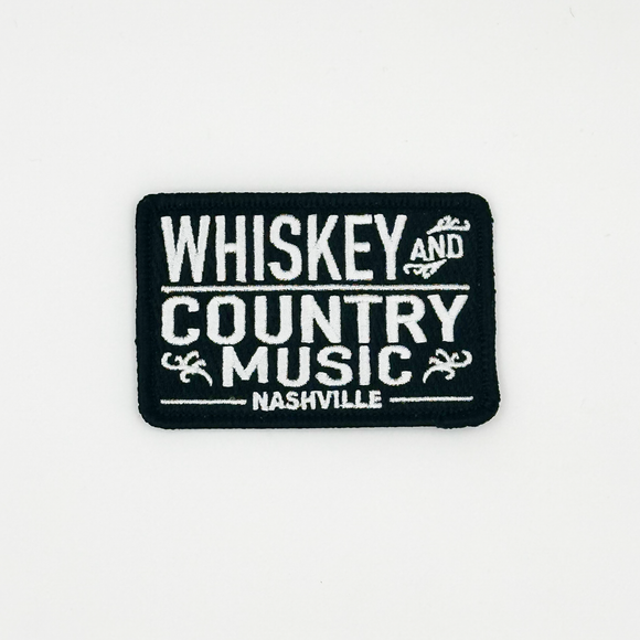Whiskey and Country Music Nashville Embroidered Patch