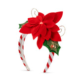 Red Poinsettia Headband