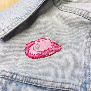 Pink Cowgirl Hat Patch