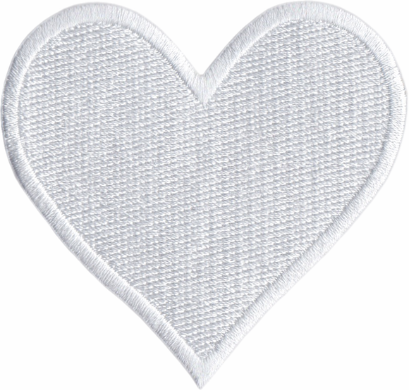 Heart Patch White