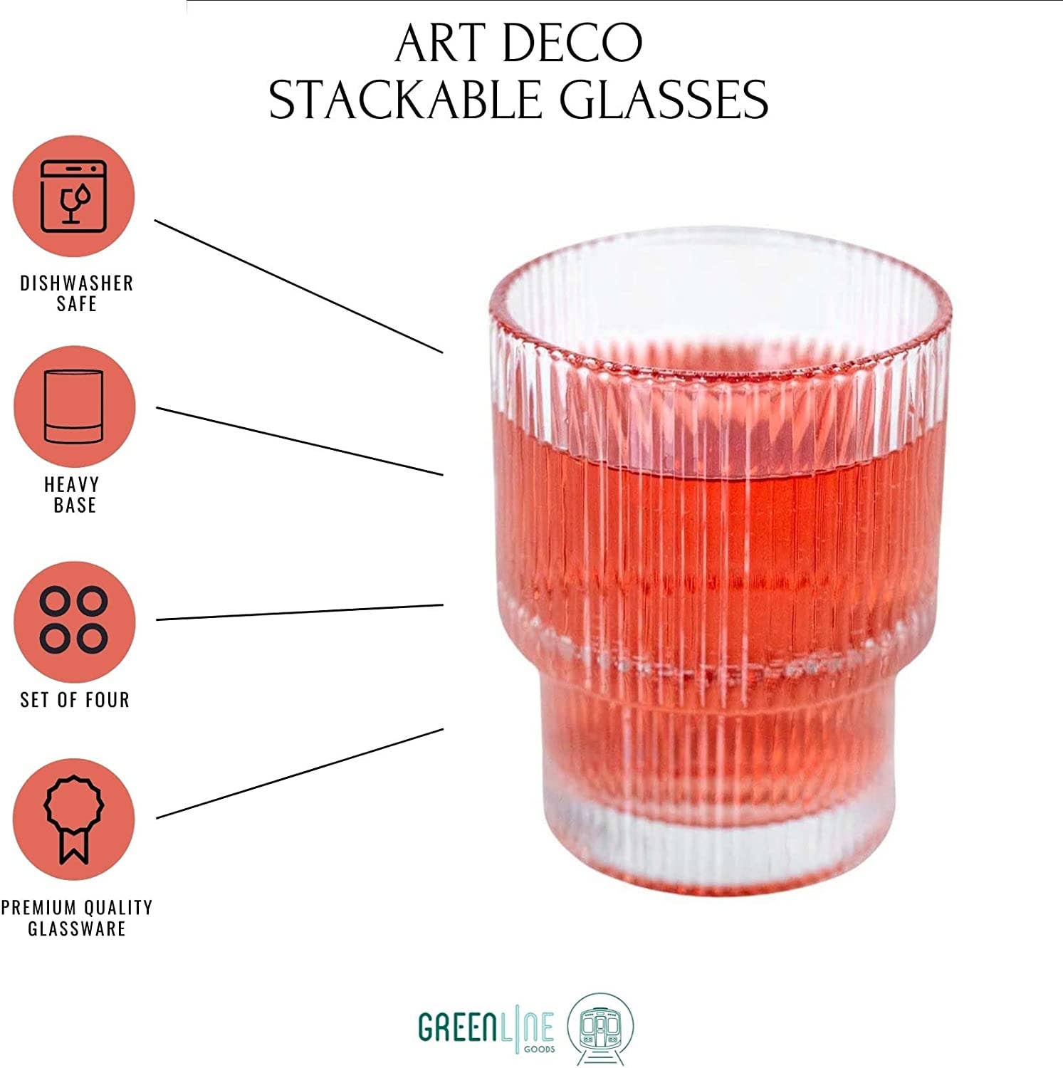 Ripple Drinking Glasses Single – Sercy+Co
