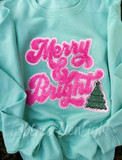 Merry & Bright Chenille Patch