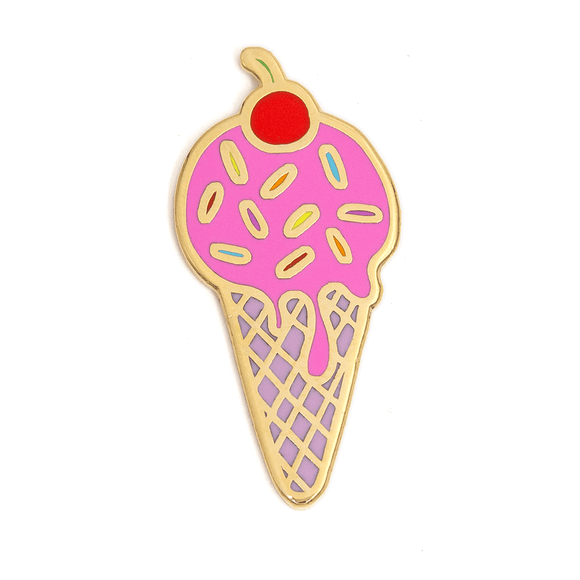 Sprinkle Ice Cream Enamel Pin