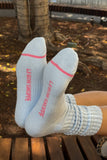 Ballet Socks White/Pink