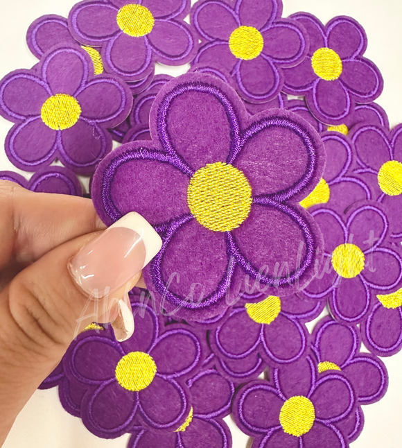 3” purple daisy patch