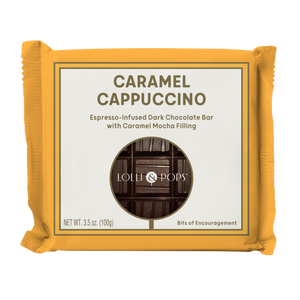 Caramel Cappuccino Dark Chocolate Bar
