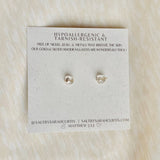Star Moon gold stud earrings