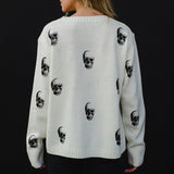 Cream Skull Sweater