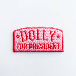 Dolly for President Pink Patch