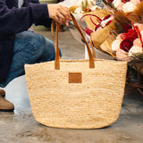 Jute Seagrass Beach Tote