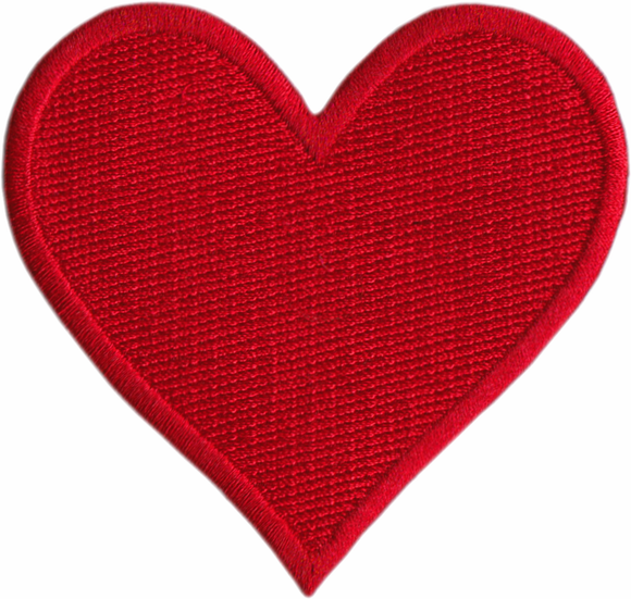 Heart Patch Red