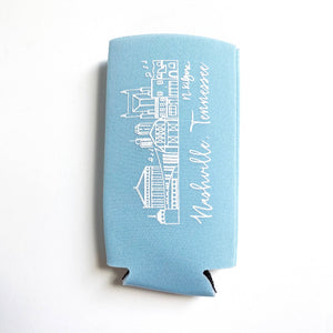 Nashville Slim Can Koozie Sky Blue