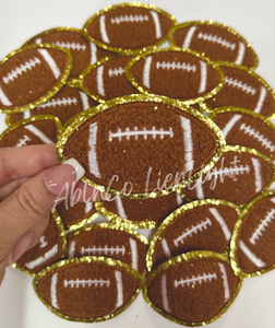 3” football game day chenille patch