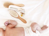 Wooden Baby Hair Brush Set