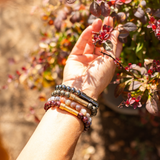Polished Agate Intention Bracelet