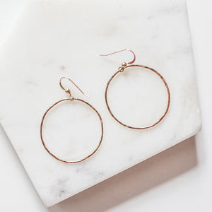 Goldie Earrings Large Rose Gold