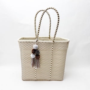 Medium Open Tote Bone / Gold