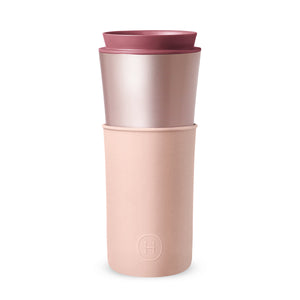 15oz Bronze Travel Mug Pink