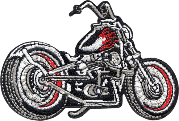 Motorcycle Patch Red