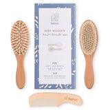 Wooden Baby Hair Brush Set