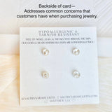 Crystal stud earrings