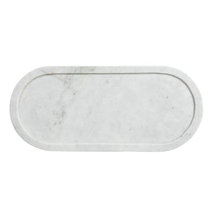 White Oversized Marble Tray
