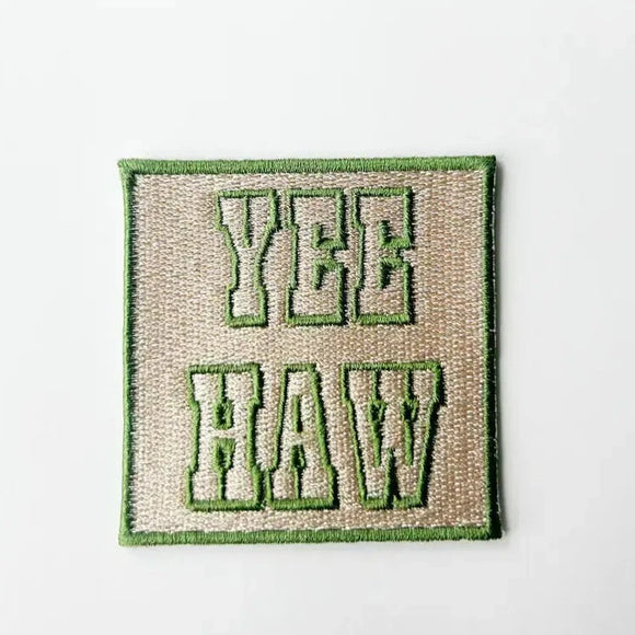 Green Yee Haw Patch