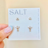 Crystal stud earrings