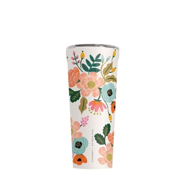 Rifle Paper Tumbler 24oz Cream Lively Floral