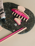Hair Claw Clip Dragon Fruit 2" Small Two Tone Pink