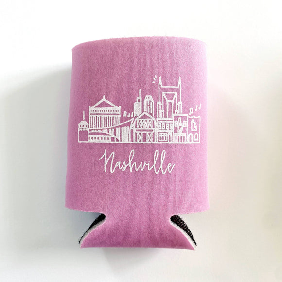 Nashville Can Koozie Bubblegum