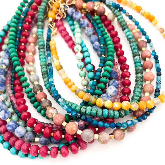 Assorted Beaded Layering Necklaces