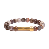 Polished Agate Intention Bracelet