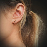 BOW STUDS 18k gold