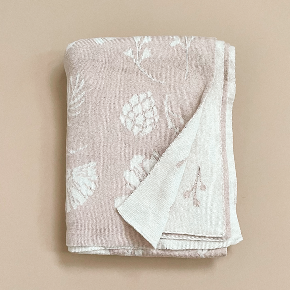 Floral Organic Cotton Baby Blanket