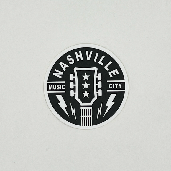 Music City Guitar Sticker
