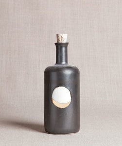 Waxing Moon Bottle: Metallic Black