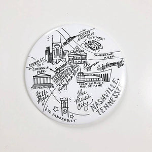 Nashville Pen and Ink Magnet